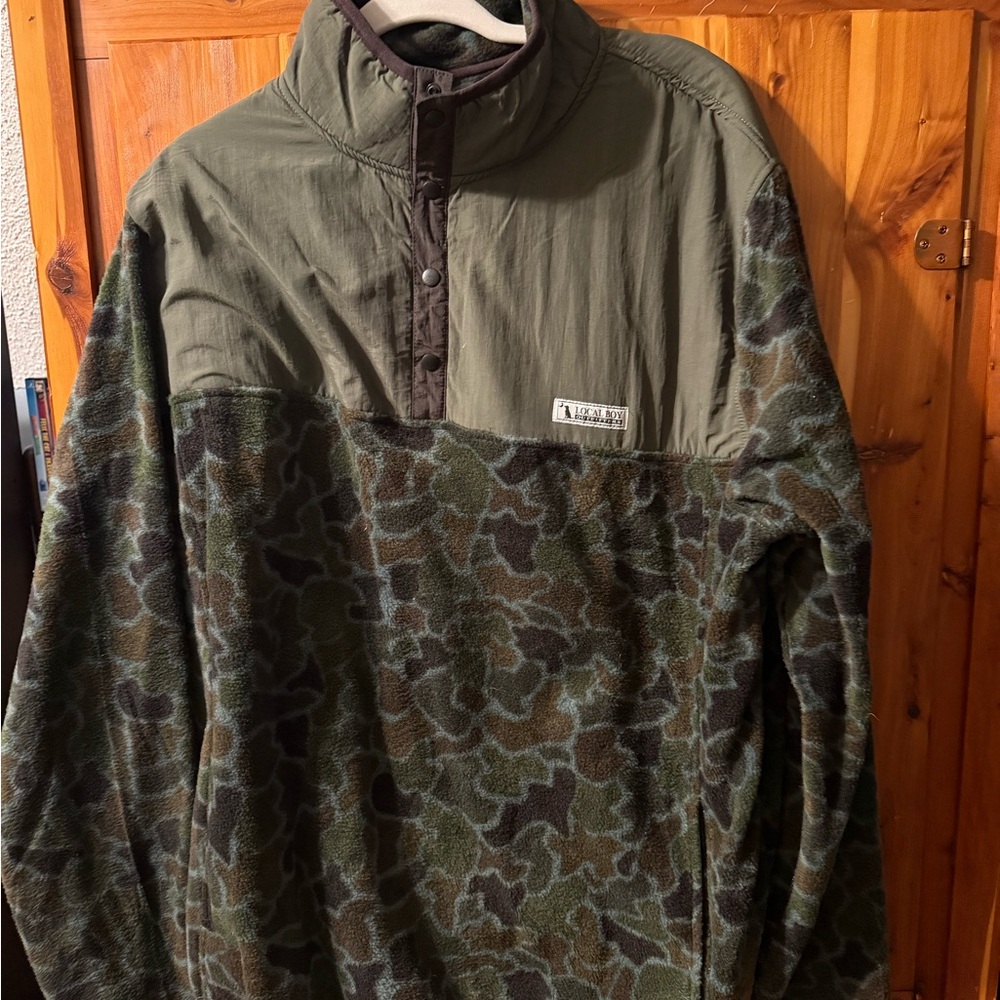 Men's Camouflage pullover fleece Jacket